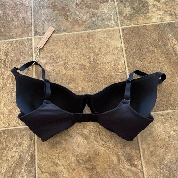 Skims Fits Everybody Scoop Plunge Bra Onyx Size 34DDDD - Picture 5 of 9